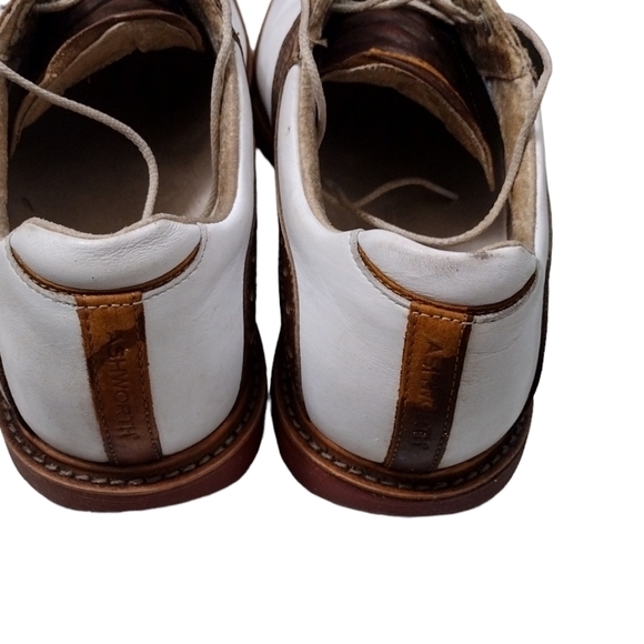 Ashworth Men's 9 White/Brown Golf Shoes - Picture 8 of 10